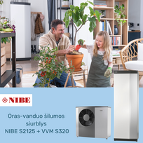 Oras-vanduo šilumos siurblys NIBE S2125+VVM S320