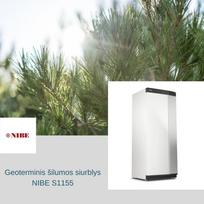 Geoterminis šilumos siurblys NIBE S1155 (16 kw)