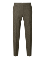 Selected - Slmslim-Reed Wool Trs Noos - Klasikinės kelnės - Ruda