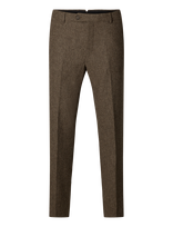 Selected - Slmslim-Reed Wool Trs Noos - Klasikinės kelnės - Ruda