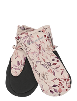 Mikk-line - Polyester Mittens Aop W. Zip - Kūdikių pirštinės - Kreminė spalva
