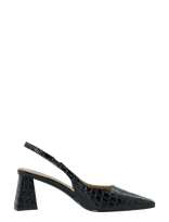 Bianco - Biamaralyn Slingback Croco Patent - Aulinukai su kulniuku - Juoda