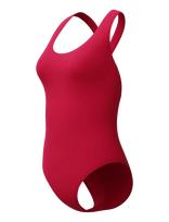 Speedo - Solid Scoop Neck Swimsuit - Sportinis maudymosi kostiumėlis - Rožinė
