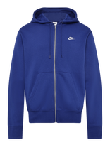 Nike - Nike Club Full Zip Hoodie - Sportinis džemperis su gobtuvu - Mėlyna