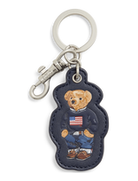 Polo Ralph Lauren - Polo Bear Leather Key Fob - Rankinių priedai - Tamsiai mėlyna
