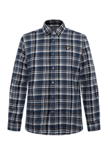 Lyle & Scott - Offset Check Shirt - Languoti marškiniai - Mėlyna