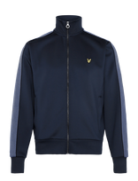 Lyle & Scott - Striped Taped Track Jacket - Lengva striukė - Tamsiai mėlyna