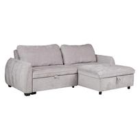 Kampinė sofa-lova CLOUD šviesiai pilka