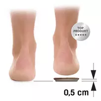 Korekcinis kulno įdėklas, odinis 0,5cm 1vnt.