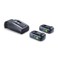 Akumuliatorių ir įkroviklio komplektas FESTOOL 2xTBX4/TCL6 18V