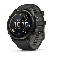 fenix 9 Pro – inReach, 47mm, Carbon Gray DLC Titanium with Black/Pebble Grey Silicone Band