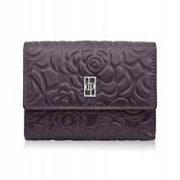 Moteriška odinė Paolo Peruzzi piniginė, horizontali, RFID, violetinė