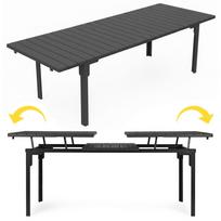 Išskleidžiamas sodo stalas MultiGarden 144144, 180-240 cm, pilkas