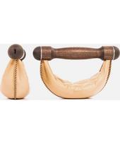 SwingBells riešutmedžio hanteliai, natūralios spalvos, rinkinys - 4 kg