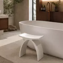Vonios ir dušo kėdutė–staliukas Solid Surface Balneo LAVO