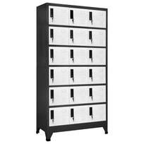 vidaXL Persirengimo spintelė, antracito/balta, 90x40x180cm, plienas