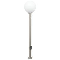 vidaXL Apsauginis šviestuvas su jutikliu ir lizdu, 120 cm, nerūdijantis plienas, IP44