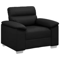 vidaXL Sofa-kėdė, juoda, 100x81x84 cm, dirbtinė oda