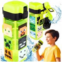 Minecraft vaikiška gertuvė, 550 ml, žalia, Safety Lock