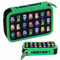 Astra Minecraft dviejų skyrių mokyklinis penalas, be priemonių
