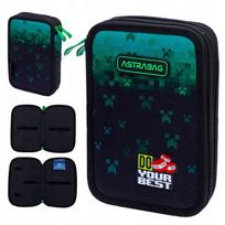 AstraBag Minecraft Do Your Best dviejų skyrių penalas, be priemonių