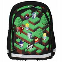 Starpak Minecraft Pixel A4 mokyklinė kuprinė, 39 × 28 × 15 cm