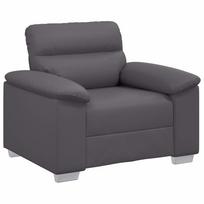vidaXL Sofa-kėdė, pilka, 100x81x84 cm, dirbtinė oda