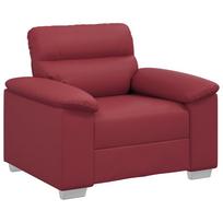 vidaXL Sofa-kėdė, vyno raudonumo, 100x81x84 cm, dirbtinė oda