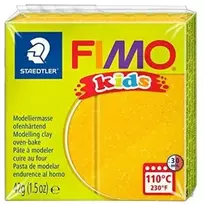 Fimo Kids Modeliavimo masė - Fimo - Blizgantis auksas - 42 gramai - Specialiai vaikams - Nuo 8 metų