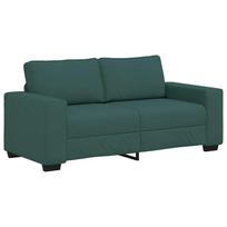 vidaXL Dvivietė sofa, tamsiai žalia, 180x77x82 cm, audinys