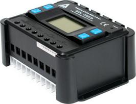 Saulės PWM įkrovimo valdiklis su LCD AZO Digital SOL-30ED 12/24 - 30A