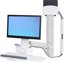 Laikiklis Ergotron Deutschland Ergotron 45-273-216 StyleView® Sėdėjimo-Stand Combo baltas, skirtas LCD iki 61cm 24 colių klaviatūrai maks. 13,2kg