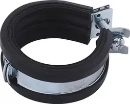 WALRAVEN Vamzdžio apkaba Ø40-43mm BISMAT® Flash, greito fiksavimo sistema, garsą izoliuojanti, montavimo sistema M8. Metaliniams vamzdžiams