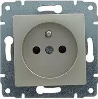 Kos Elektro System KOS Vena vieno lizdo įžeminimas 16A satinas (515034)