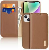 Dux Ducis Hivo Apple iPhone 15 Plus wallet RFID blocking - dėklas telefonui rudos spalvos