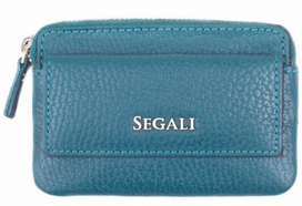 Segali Leather mini piniginė-raktų pakabukas 7483 A mėlynas