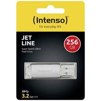 Intenso USB atmintinė 256GB Jet Line USB 3.2, sidabrinė EU (3541492)