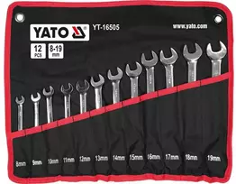 Yato Toya Sa Poland Terkšlinių raktų rinkinys | 8 - 19 mm | 12 vnt. (YT-16505)