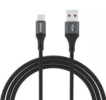 Dudao L3ST USB-A – USB-C 5A laidas 1.2m pintas – juodos spalvos