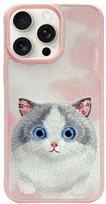 Nimmy Apple iPhone 15 Pro 6.1" dėklas telefonui rožinės spalvos Big Eyed Pet 2.0 Cat