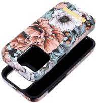 Dėklas Korpusas iPhone 15 PRO „Forcell F-Protect Mirage“, suderinamas su „MagSafe“, žydi