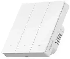 Išmanusis jutiklinis sieninis jungiklis Sonoff ZBM5-3C-86W (3 kanalų) Zigbee