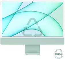 Atnaujintas iMac 2023 Retina 4.5K 24" - M3 10C GPU / 8GB / 512 SSD / Žalias (būklė kaip naujas)