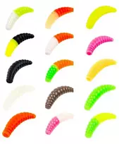 Masalas upėtakiui Akara Trout Time Maggot 4cm - Cheese