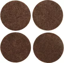 Padukai baldams lipnūs veltinio rudi Vorel | d-40mm, 4vnt.