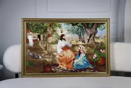 Zolotoe Runo Siuvinėjimo kryželiu rinkinys „Kristus su Morta ir Marija“, 85x54 cm