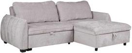 Home4You Kampinė sofa-lova CLOUD šviesiai pilka
