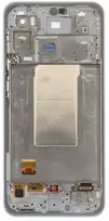 LCD ekranas + jutiklinis skydelis + priekinis dangtelis Samsung A366B Galaxy A36 5G Lavender (pakeitimo paketas)