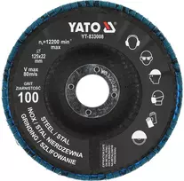 Toya Sa Poland Cirkonio žiedlapinis šlifavimo diskas | P100 | 125 × 22 mm (YT-833008)