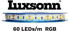 19,2W/m LED juosta LUXSONN, DC24, 60 LED/m, RGB, 5m ritė